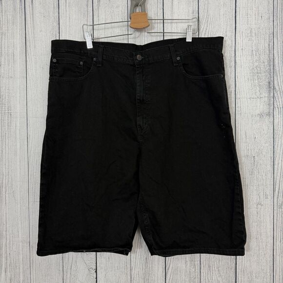 Levi's 569 Men's W42 Black Bleached Loose Fit Denim Jeans Y2K Streetwear - Picture 1 of 8